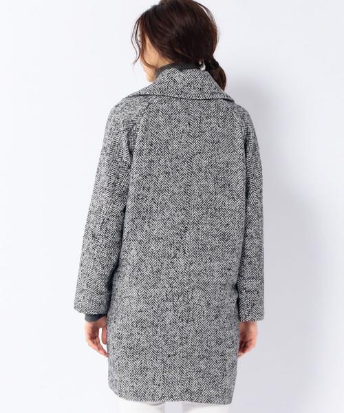 coen（コーエン）の「ループへリンボンコクーンコート◆（その他アウター・レディース・ダークブラウン/ネイビー・MEDIUM/LARGE）」の9枚目の写真