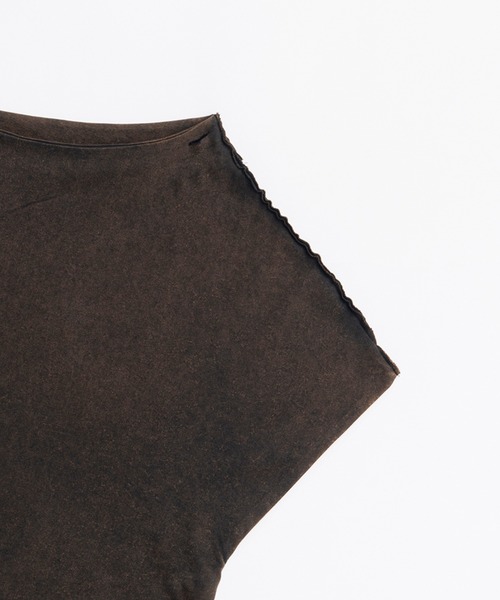 PRANK PROJECT（プランクプロジェクト）の「ツイストアシメトップ / Twisted Asymmetrical Top（その他トップス・レディース・グレー/チャコールグレー/ホワイト・FREE）」の12枚目の写真