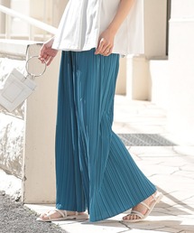 n'OrLABEL（ノアールレーベル）の「【機能素材】『プリーツワイドパンツ』（その他パンツ）」