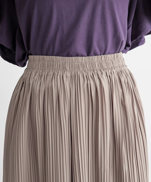 n'OrLABEL(ノアールレーベル)の「【機能素材】『プリーツワイドパンツ』(その他パンツ・レディース・ブラック/グレイッシュベージュ/ブルーグリーン・FREE)」の8枚目の写真