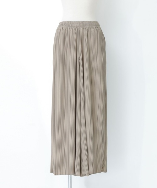 n'OrLABEL(ノアールレーベル)の「【機能素材】『プリーツワイドパンツ』(その他パンツ・レディース・ブラック/グレイッシュベージュ/ブルーグリーン・FREE)」の10枚目の写真