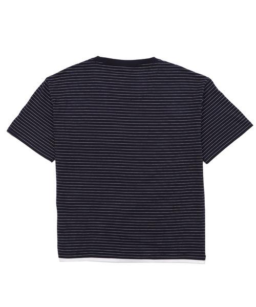 WEGO(ウィゴー)の「WEGO/マイクロボーダーワッフルフェイクT(Tシャツ/カットソー・メンズ・ホワイト/ネイビー/ブラック・LARGE/MEDIUM)」の4枚目の写真