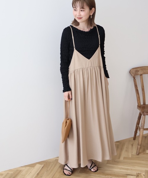 AMERICAN HOLIC(アメリカンホリック)の「前後2WAYキャミワンピース(ワンピース・レディース・ブラック/カーキ/モカ・M/L)」の18枚目の写真