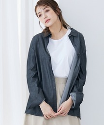 高身長 綿混シャンブレーシャツ(トールサイズ)