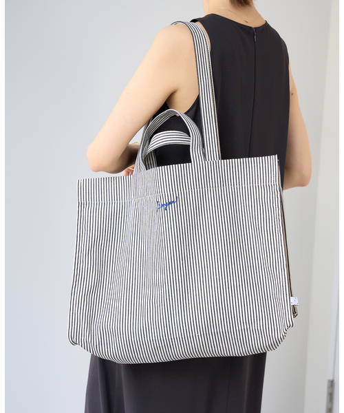 ボンジュール2wayトートバッグ stripe baby-kids（トートバッグ