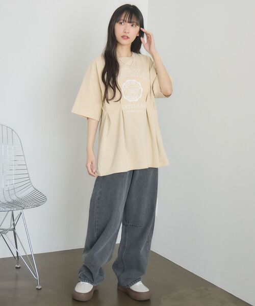 RETRO GIRL（レトロガール）の「【新色追加】バレルデニムPT（デニムパンツ・レディース・ライトブルー/ブラック/ダークブルー/ブルー・FREE）」の15枚目の写真