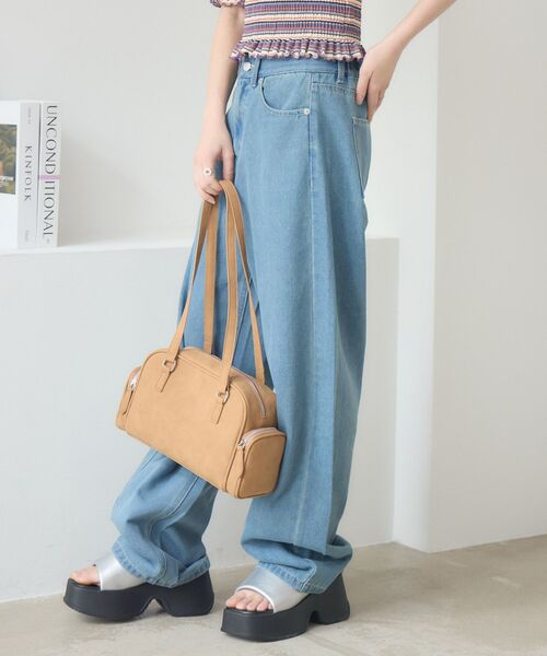 RETRO GIRL（レトロガール）の「【新色追加】バレルデニムPT（デニムパンツ・レディース・ライトブルー/ブラック/ダークブルー/ブルー・FREE）」の22枚目の写真