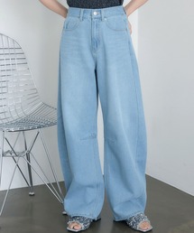 RETRO GIRL | 【新色追加】バレルデニムPT(デニムパンツ)