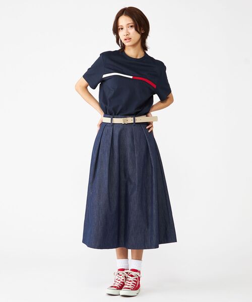 TOMMY HILFIGER(トミーヒルフィガー)の「【オンライン限定】【ユニセックス】トミーヒルフィガーロゴTシャツ / TINO TEE(Tシャツ/カットソー・メンズ・ブルー/ブラック/ホワイト/グレー・MEDIUM/SMALL/X-LARGE/LARGE/X-SMALL)」の22枚目の写真