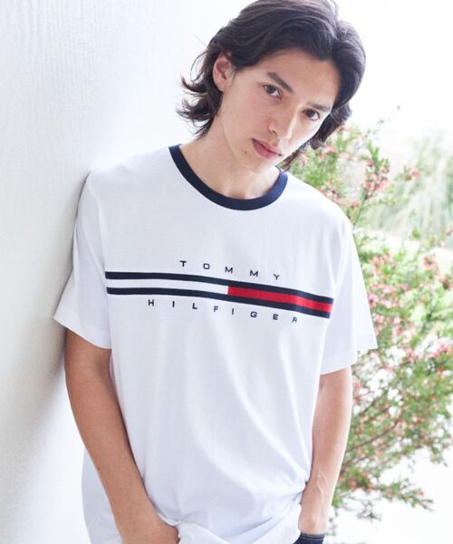 TOMMY HILFIGER(トミーヒルフィガー)の「【オンライン限定】【ユニセックス】トミーヒルフィガーロゴTシャツ / TINO TEE(Tシャツ/カットソー・メンズ・ブルー/ブラック/ホワイト/グレー・MEDIUM/SMALL/X-LARGE/LARGE/X-SMALL)」の10枚目の写真