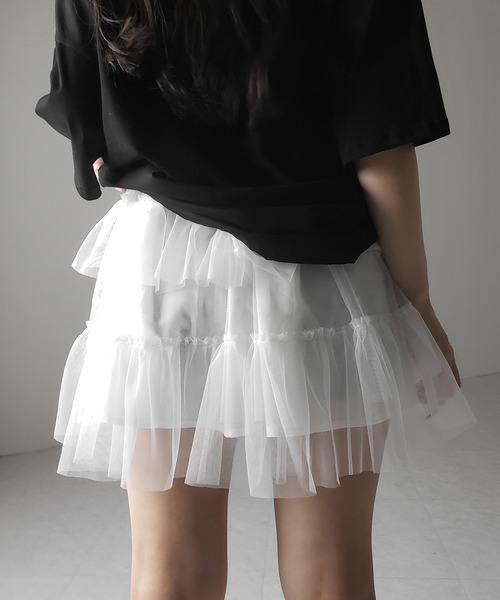 MiuMiu＊Slubbed canvas miniskirt フリル ミニスカート＊送料込 Miu Miu Slubbed canvas miniskirt | miumiu | REVERSIBLE
