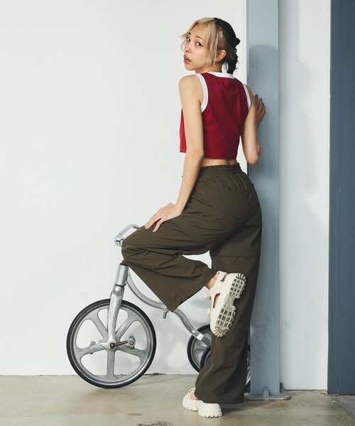 DURAS(デュラス)の「2WAYセパレートパンツ(カーゴパンツ・レディース・オフホワイト/オリーブ/ピンク・SMALL/MEDIUM)」の18枚目の写真