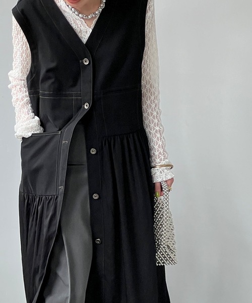 chuclla（チュクラ）の「ツイストパール リンクネックレス cha25s027（ネックレス・レディース・シルバー・FREE）」の5枚目の写真