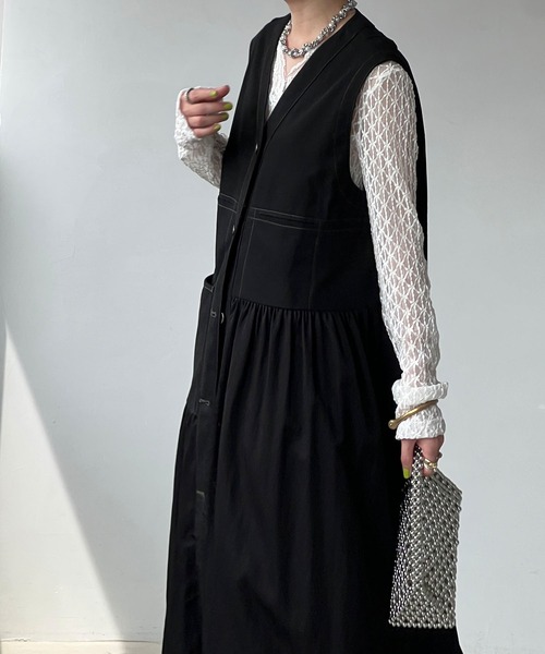 chuclla（チュクラ）の「ツイストパール リンクネックレス cha25s027（ネックレス・レディース・シルバー・FREE）」の7枚目の写真