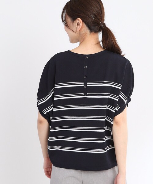 【夏SALE／WEB先行カラーあり／手洗い可】スレッドボーダーニット 夏SALE／WEB先行カラーあり／手洗い可】スレッドボーダーニット