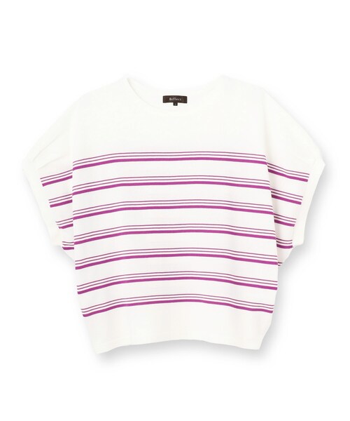 【夏SALE／WEB先行カラーあり／手洗い可】スレッドボーダーニット 夏SALE／WEB先行カラーあり／手洗い可】スレッドボーダーニット