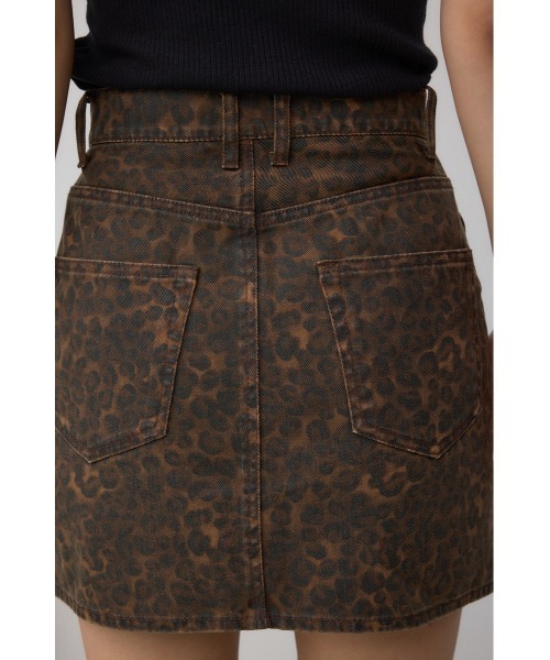 AZUL by moussy(アズールバイマウジー)の「AZUL DENIM レオパードミニスカート(デニムスカート・レディース・ブラウン系その他・SMALL/MEDIUM)」の9枚目の写真