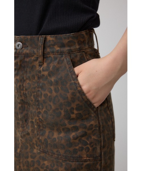 AZUL by moussy(アズールバイマウジー)の「AZUL DENIM レオパードミニスカート(デニムスカート・レディース・ブラウン系その他・SMALL/MEDIUM)」の10枚目の写真