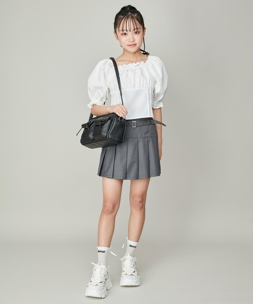 JENNI（ジェニィ）の「ダブルリボンポケットショルダー（ショルダーバッグ・キッズ・オフホワイト/ブラック・F）」の15枚目の写真