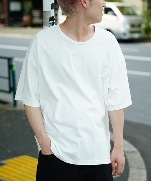 RATTLE TRAP(ラトルトラップ)の「COOLMAX OVER SIZE TEE 吸汗速乾クールマックスオーバーサイズTシャツ(Tシャツ/カットソー・メンズ・ブラック/ホワイト・M/S/LL/L)」の1枚目の写真