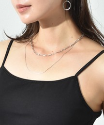 INTERPLANET | デザインチェーン２連ネックレス(ネックレス)