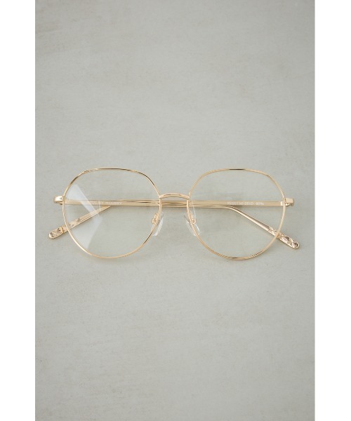 AZUL by moussy(アズールバイマウジー)の「メタルポリゴンシェイプアイウェア(メガネ・メンズ・ゴールド/シルバー・FREE)」の13枚目の写真