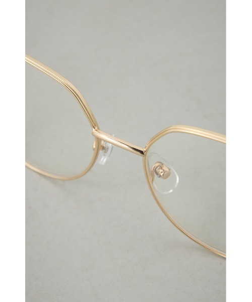 AZUL by moussy(アズールバイマウジー)の「メタルポリゴンシェイプアイウェア(メガネ・メンズ・ゴールド/シルバー・FREE)」の18枚目の写真