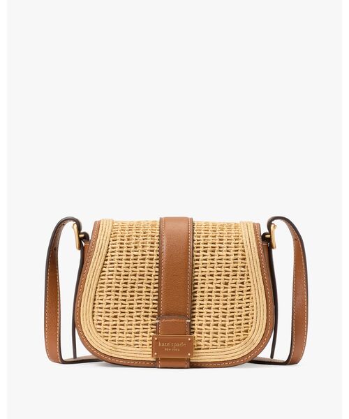 Kate Spade ミニヌーボーサッチェルバッグ セール】ヌーヴォー ストロー ミニ サドル(ショルダーバッグ