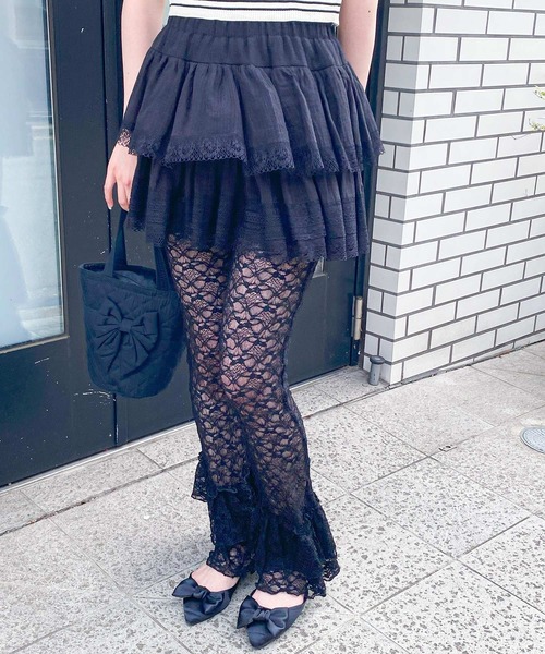 frunco(フランコ)の「レースパンツ(その他パンツ・レディース・ホワイト/ブラック・FREE)」の2枚目の写真
