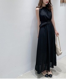 【正規品】エトレトウキョウ　デタッチスリーブホルターネックワンピース　ロング ホルターネック ワンピース」に該当するワンピース/ドレス（袖なし