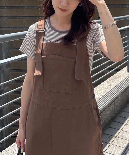 ISOOK（アイスー）の「【ISOOK / アイスー】マリンボーダーリブTシャツ / 半袖 クロップド丈 短丈 クルーネック ラウンドネック リブカットソー 細ボーダー ホワイト ブラック レッド ブラウン パープル 白 黒 茶 赤 紫 ZOZOTOWN限定（Tシャツ/カットソー・レディース・レッド/モカ/パープル/ブラック・FREE）」の11枚目の写真