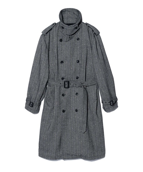 glamb（グラム）の「Big Trench Coat / ビッグトレンチコート（トレンチコート・メンズ・グレー/ブラウン/ブラック・S/M/L）」の6枚目の写真