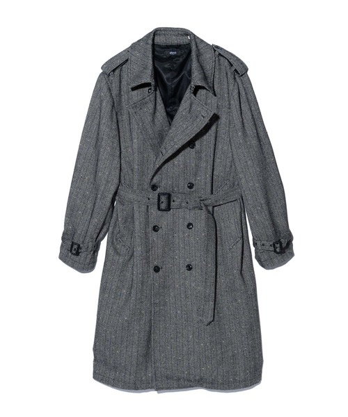 glamb（グラム）の「Big Trench Coat / ビッグトレンチコート（トレンチコート・メンズ・グレー/ブラウン/ブラック・S/M/L）」の7枚目の写真