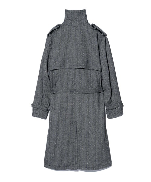 glamb（グラム）の「Big Trench Coat / ビッグトレンチコート（トレンチコート・メンズ・グレー/ブラウン/ブラック・S/M/L）」の8枚目の写真