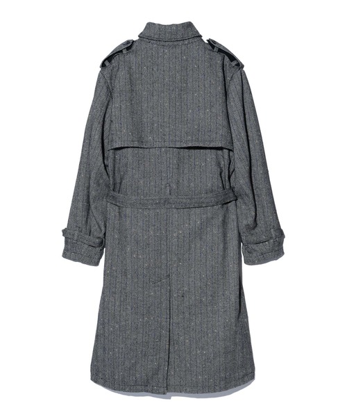 glamb（グラム）の「Big Trench Coat / ビッグトレンチコート（トレンチコート・メンズ・グレー/ブラウン/ブラック・S/M/L）」の9枚目の写真