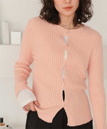 titivate | コンパクトリブニットカーディガン(カーディガン/ボレロ)