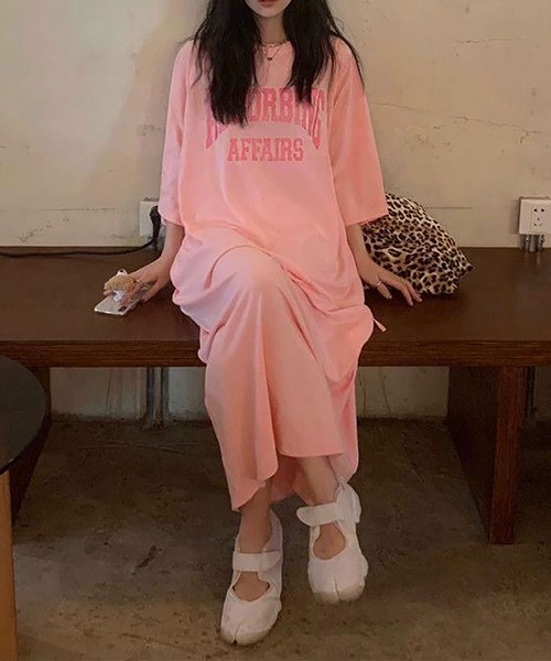 NinaetLina(ニナエリナ)の「Tシャツワンピース(ワンピース・レディース・ブラック/ホワイト/ピンク・FREE)」の15枚目の写真