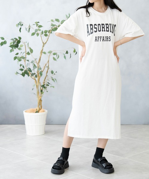 NinaetLina(ニナエリナ)の「Tシャツワンピース(ワンピース・レディース・ブラック/ホワイト/ピンク・FREE)」の17枚目の写真