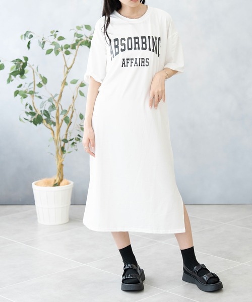 NinaetLina(ニナエリナ)の「Tシャツワンピース(ワンピース・レディース・ブラック/ホワイト/ピンク・FREE)」の9枚目の写真