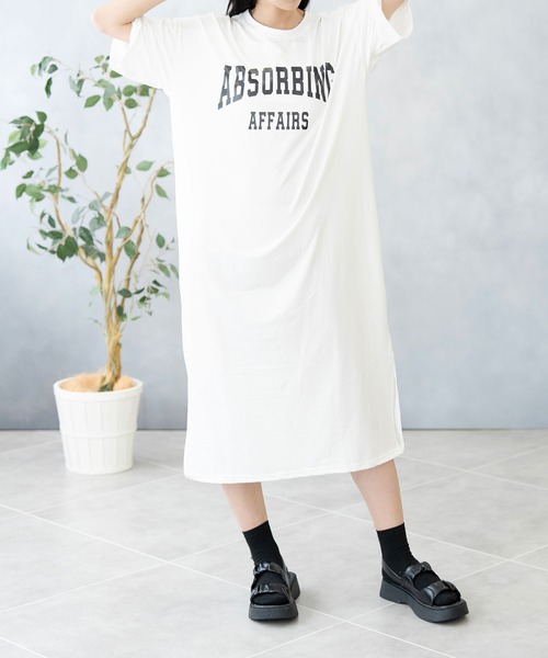 NinaetLina(ニナエリナ)の「Tシャツワンピース(ワンピース・レディース・ブラック/ホワイト/ピンク・FREE)」の10枚目の写真