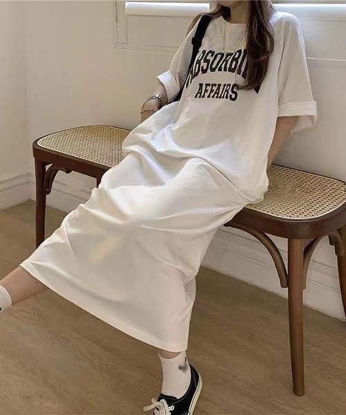 NinaetLina(ニナエリナ)の「Tシャツワンピース(ワンピース・レディース・ブラック/ホワイト/ピンク・FREE)」の11枚目の写真