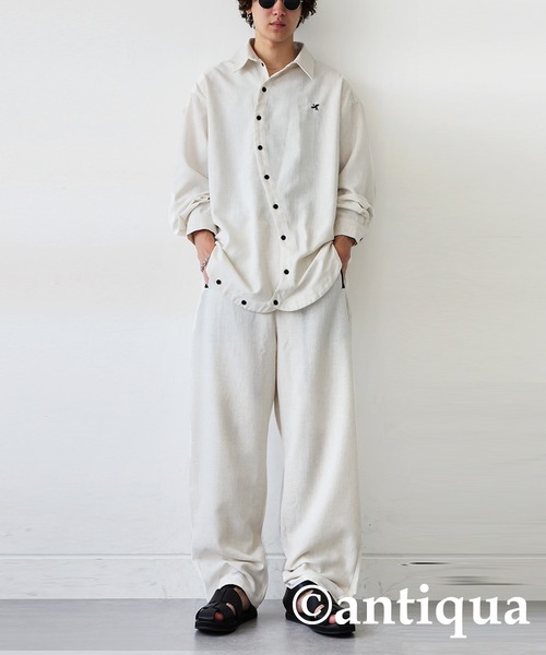 antiqua（アンティカ）の「鳳凰刺繍テーパードパンツ（その他パンツ・レディース・ブラック系その他/ホワイト系その他・MEDIUM/LARGE）」の10枚目の写真
