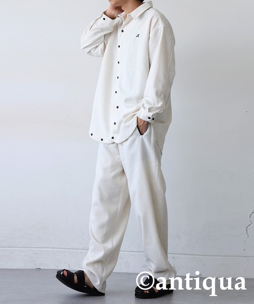 antiqua（アンティカ）の「鳳凰刺繍テーパードパンツ（その他パンツ・レディース・ブラック系その他/ホワイト系その他・MEDIUM/LARGE）」の12枚目の写真