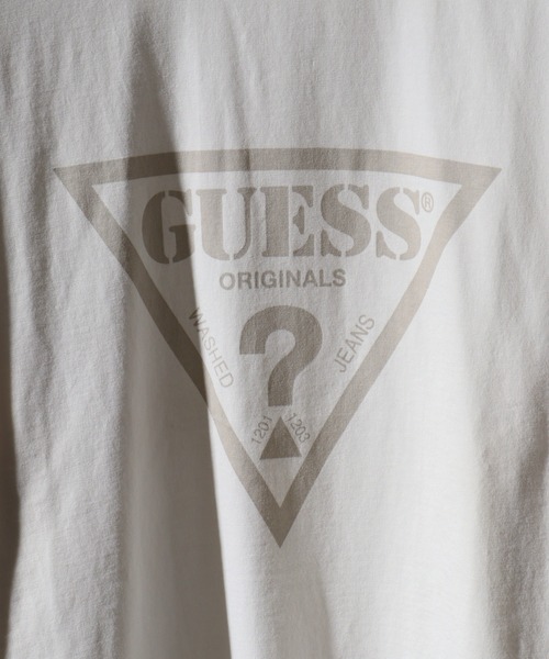 Guess(ゲス)の「GUESS GO VINTAGE TRIANGLE TEE Tシャツ(Tシャツ/カットソー・メンズ・ホワイト/スミクロ・M/XL/L)」の18枚目の写真