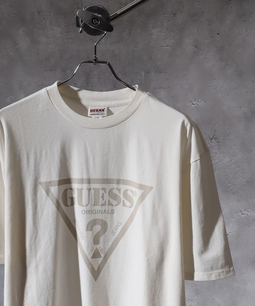 Guess(ゲス)の「GUESS GO VINTAGE TRIANGLE TEE Tシャツ(Tシャツ/カットソー・メンズ・ホワイト/スミクロ・M/XL/L)」の15枚目の写真