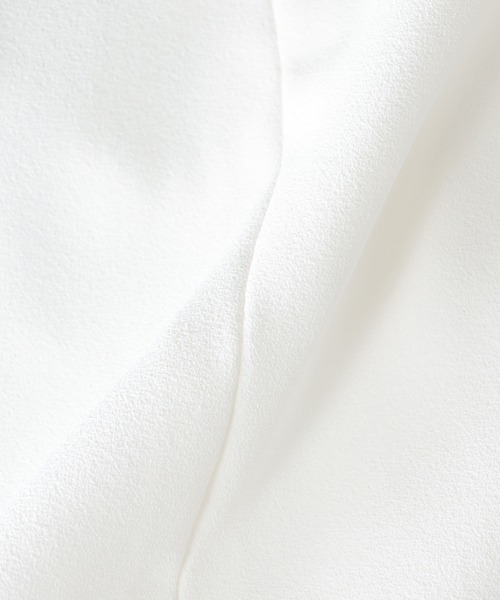 Jines(ジネス)の「フレンチスリーブ カシュクールブラウス(シャツ/ブラウス・レディース・ブラック/ホワイト・38)」の14枚目の写真