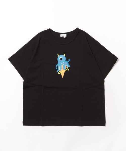 HAKKA KIDS（ハッカキッズ）の「[ジュニアサイズ]カラーパレットプリント接触冷感Tシャツ（Tシャツ/カットソー・キッズ・ブラック/ブルー/ホワイト/レッド/ピンク/イエロー・L）」の4枚目の写真