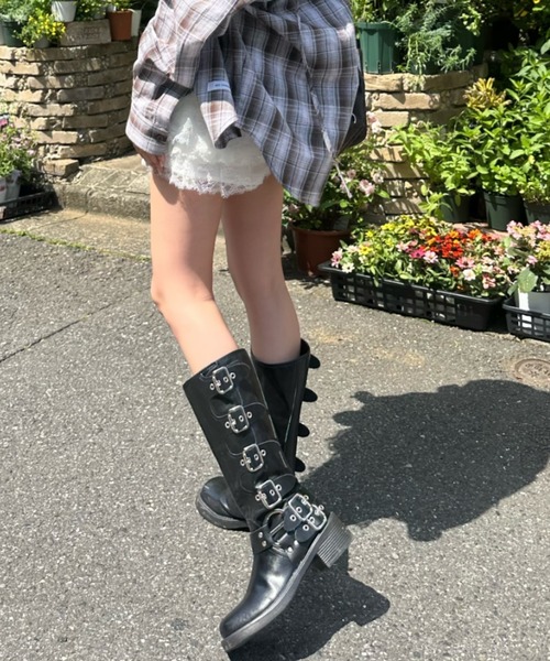 RAY CASSIN(レイカズン)の「エンジニアロングブーツ(ブーツ・レディース・ブラウン/ブラック・36/37/38)」の16枚目の写真