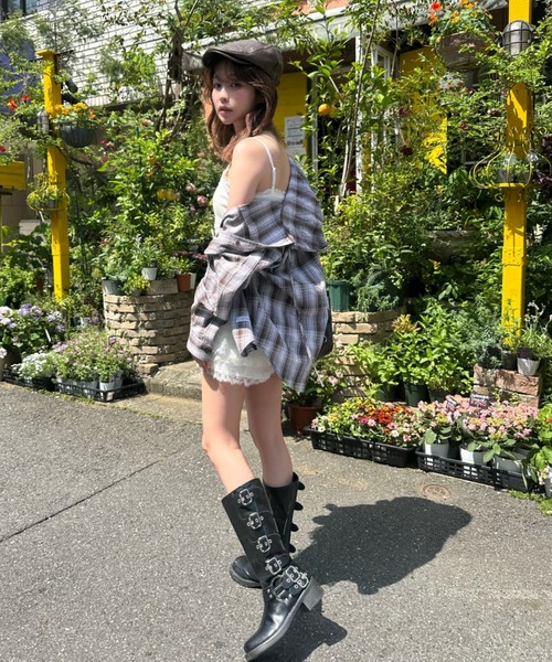 RAY CASSIN(レイカズン)の「エンジニアロングブーツ(ブーツ・レディース・ブラウン/ブラック・36/37/38)」の18枚目の写真