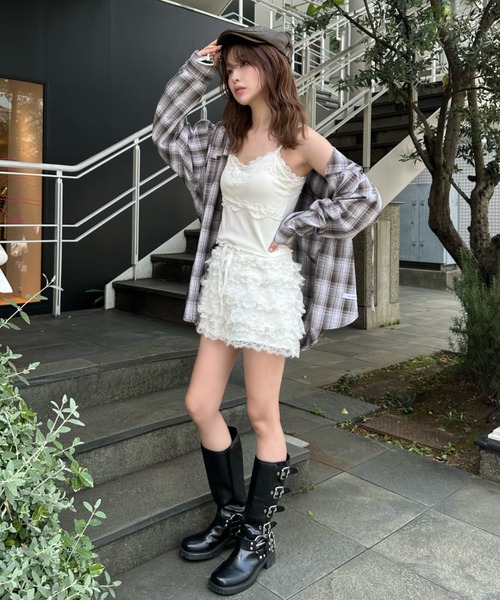 RAY CASSIN(レイカズン)の「エンジニアロングブーツ(ブーツ・レディース・ブラウン/ブラック・36/37/38)」の19枚目の写真